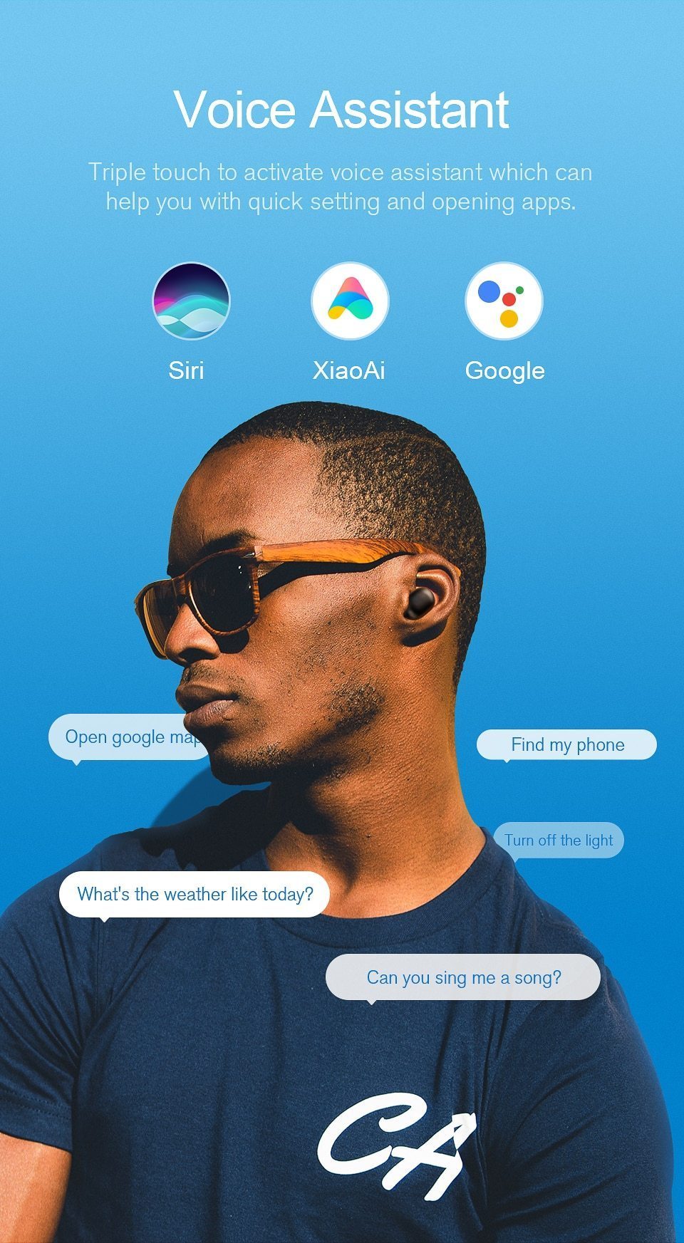 Fones Bluetooth Haylou GT1 com controle por touch, HD Stereo e redução de ruído