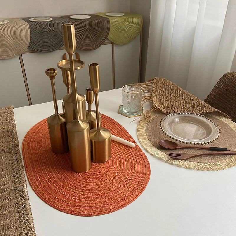 Conjunto Americano Placemat: Mesa Linda e Limpa com Supla Trançado