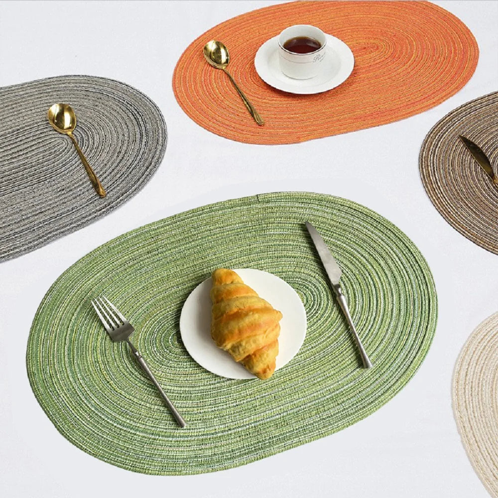 Conjunto Americano Placemat: Mesa Linda e Limpa com Supla Trançado