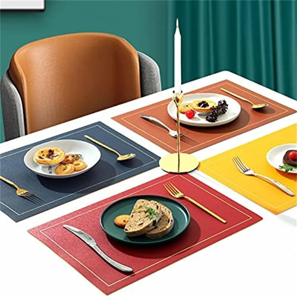 Supla Americana: Mesa Posta Elegante com Placemat em Couro