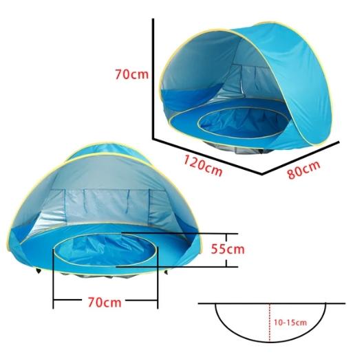 Tenda de Praia para Bebê - Com Proteção UV