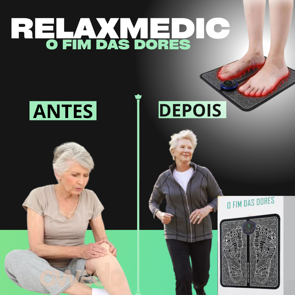 Massageador RelaxMedic®- Reduz Dores e Inchaços