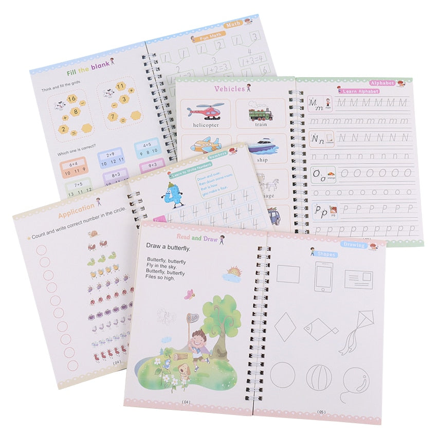 Caderno de Caligrafia Mágico Infantil