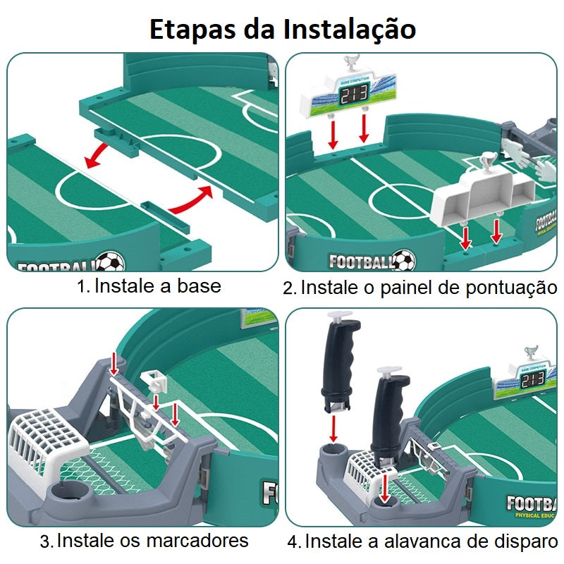 Jogo Interativo de Mesa de Futebol - Presente Família Unida